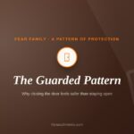 Guarded Pattern — a closed door representing emotional protection