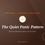 Quiet Panic Pattern — an infinity knot representing tension held quietly in the body